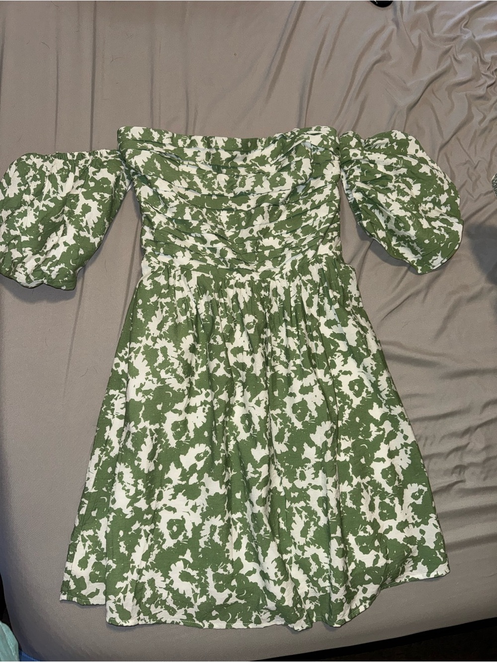 NWT Abercrombie Puff Sleeve Dress - Removable sleeves/strapless